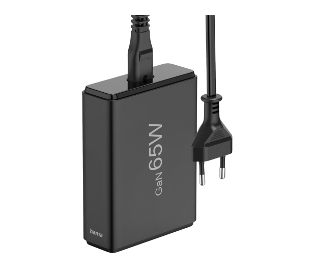 HAMA Stacja ładująca o mocy 65W 2X USB-C 2X USB-A CZARNA - 1331322 - zdjęcie 3